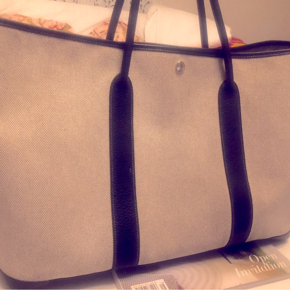 Hermes Buffle Gala Garden Party GM Black